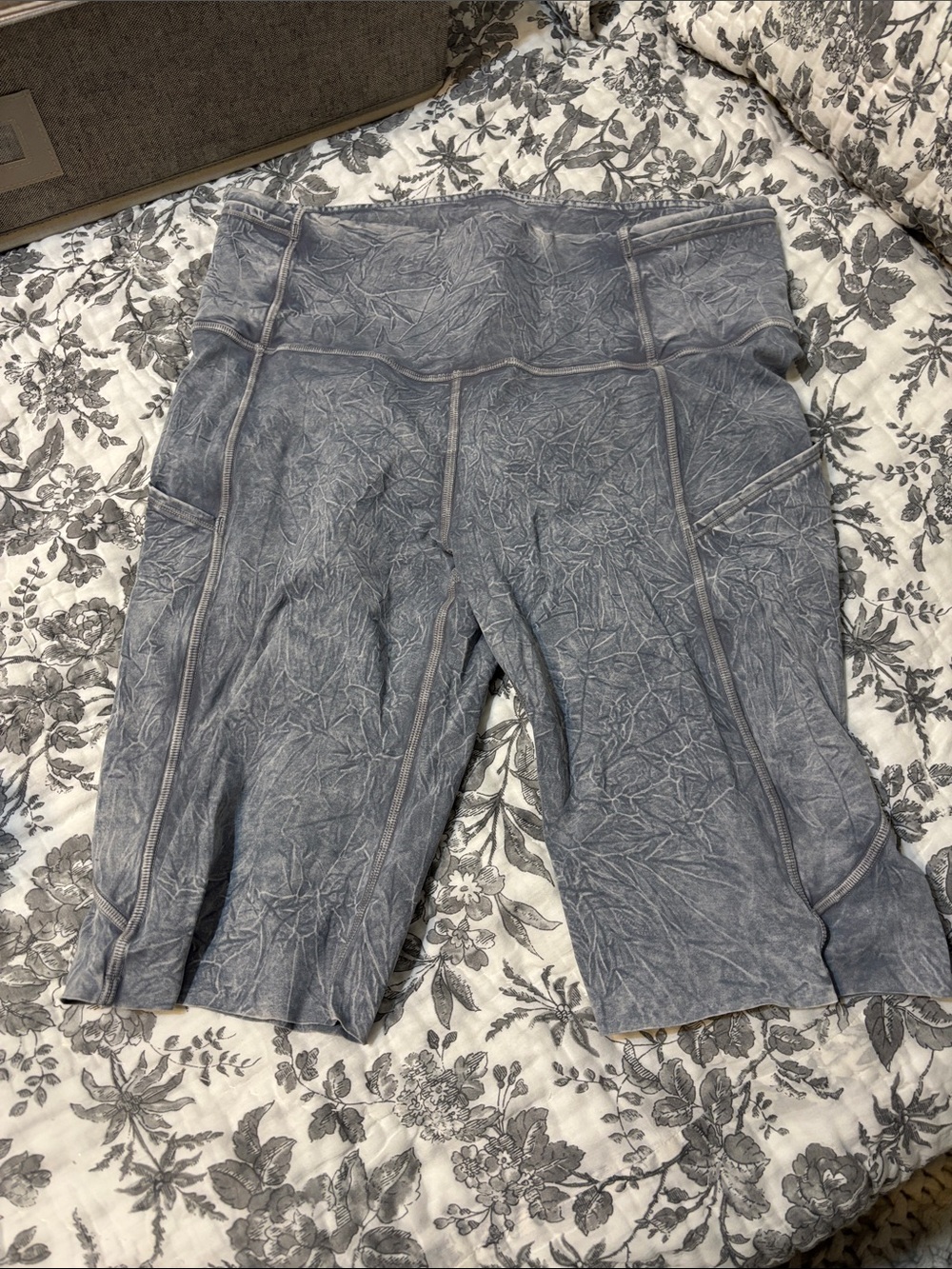 lululemon athletica Washed Blue High-Rise Bike Shorts
